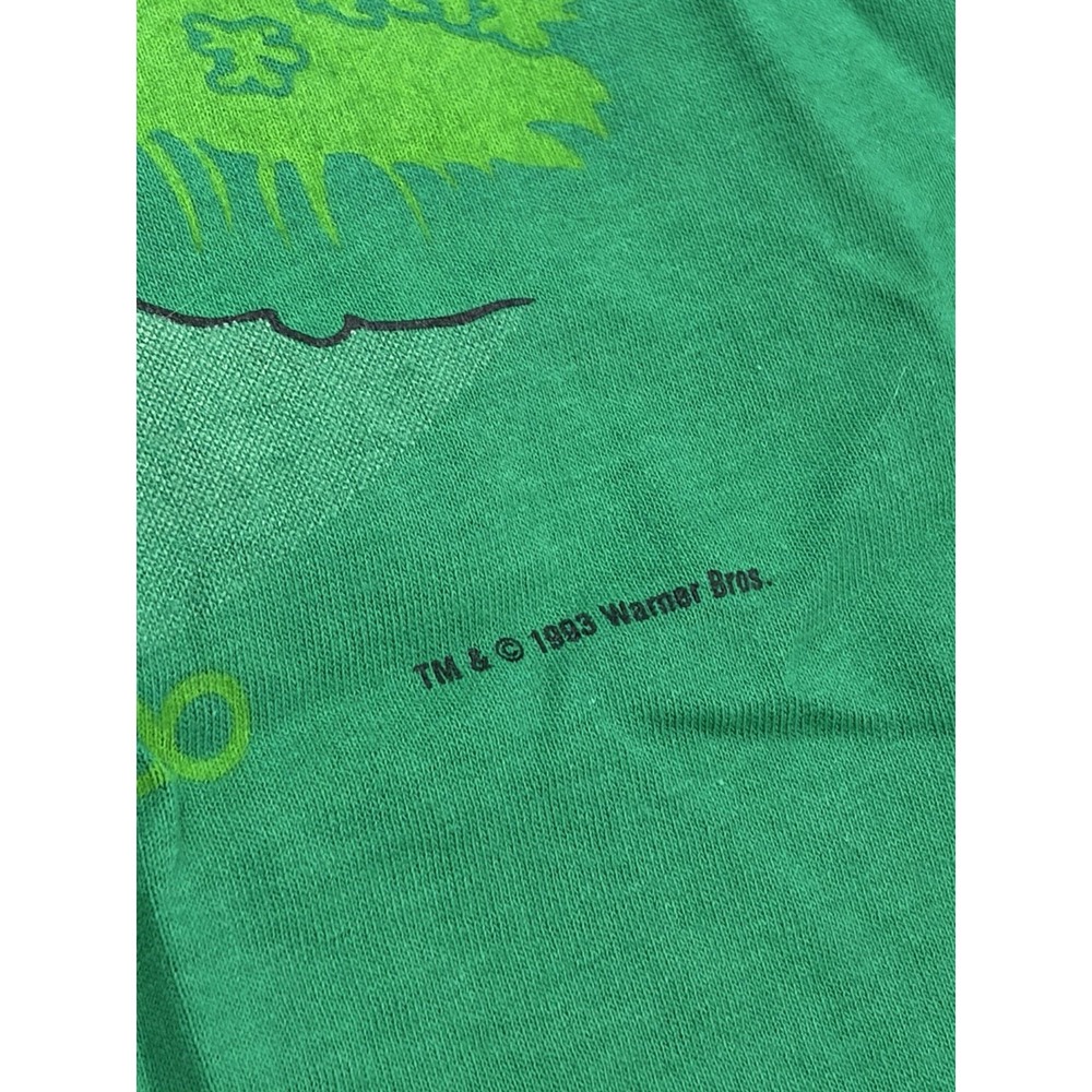 NWT Vintage 1993 Looney Tunes Taz Irish Tee St. Patricks Day Large Green USA - Picture 4 of 9